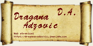 Dragana Adžović vizit kartica